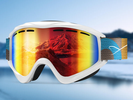 Meryone Glossy Coated Ski Goggles - Universal Ski Goggles