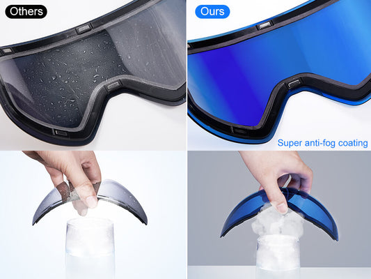 meryone snow goggles anti-fog coating