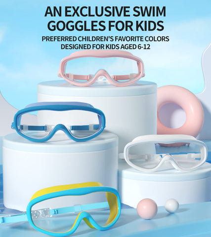 Rabigala Kids Swimming Goggles - Anti-Fog and Anti-UV Swim Goggles