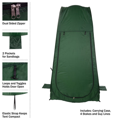 Portable Pop Up Outdoor Privacy Tent - Instant Dressing and Showering