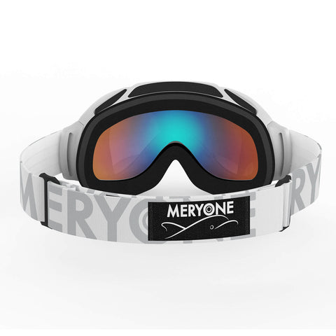 White plated Snow Goggles(Cylindrical)