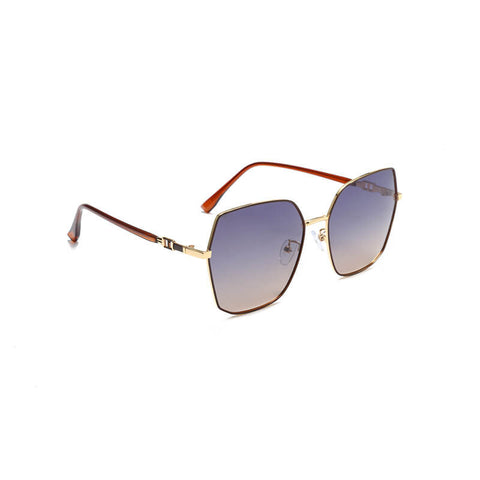 Simple Style Metal Large Frame Women Sunglasses - Dion