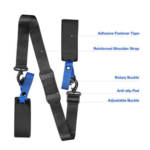 Wander Blue - Ski Straps