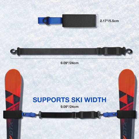 Wander Blue - Ski Straps